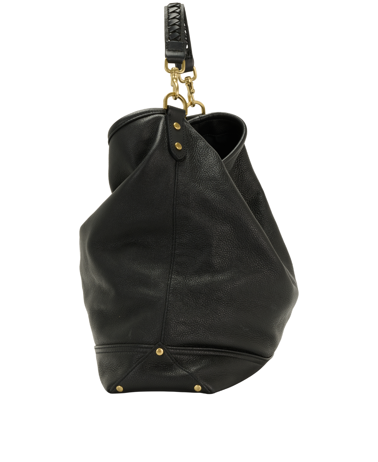 Effie Hobo, &pound;350, Handbags, Black, Leather, Side view